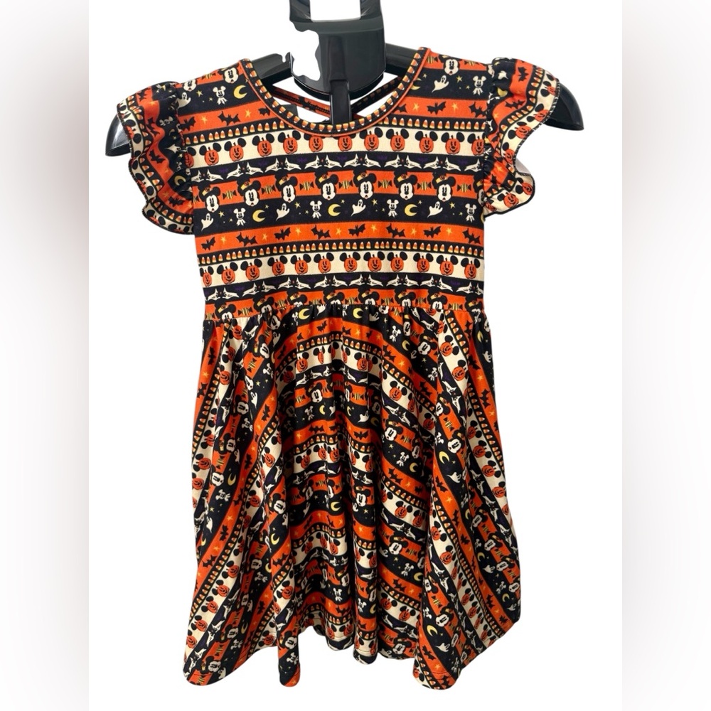 Girls Flutter Sleeve Disney Halloween Dress
